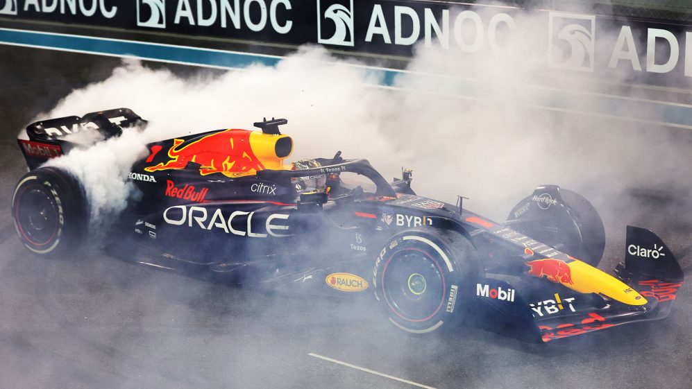 F1 Race Report: Max Verstappen cruises to victory in Abu Dhabi as Charles Leclerc seals P2 in standings over Sergio Perez