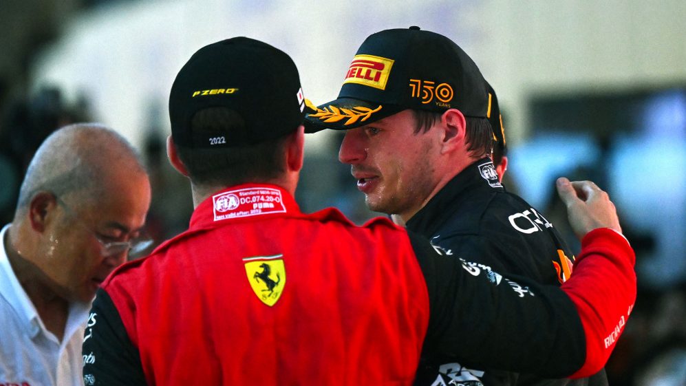 Charles Leclerc offers ‘huge congratulations’ to Max Verstappen as he reacts to 5 second time penalty