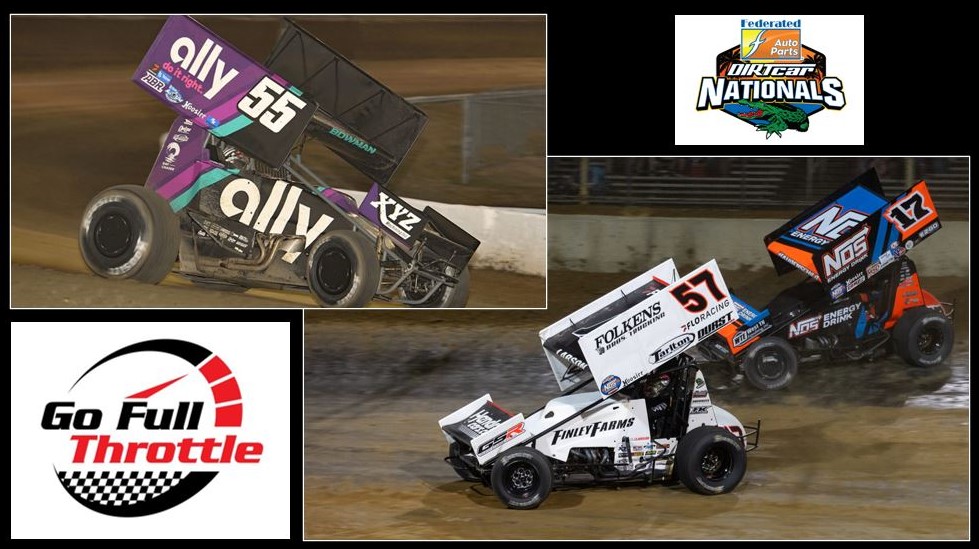 Larson and Bowman at Volusia Speedway DirtCar Nationals 2023